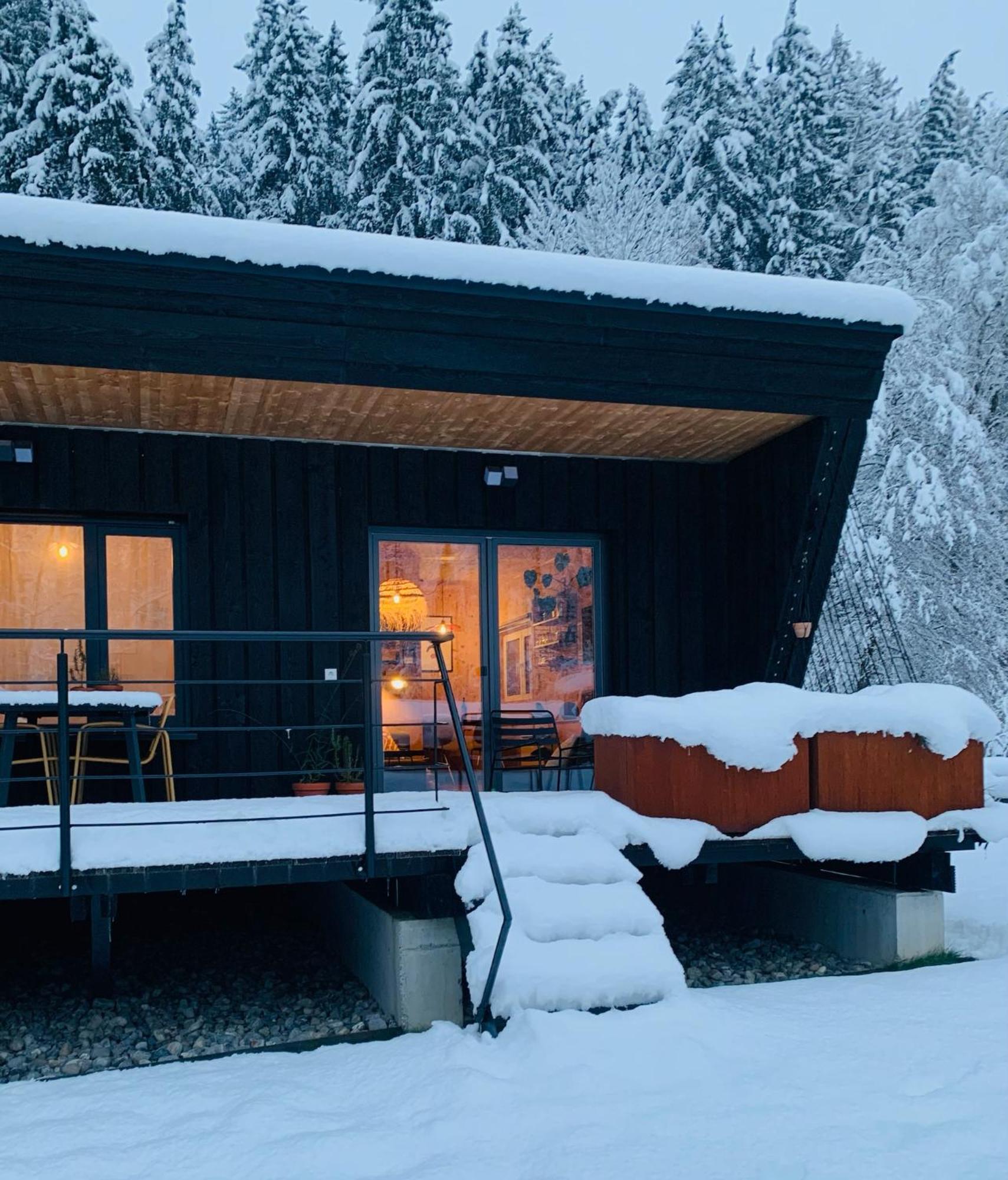 Bergatreute Hjem - Tiny Homes Direkt Am Wald Zwischen Allgaeu & Bodensee מראה חיצוני תמונה