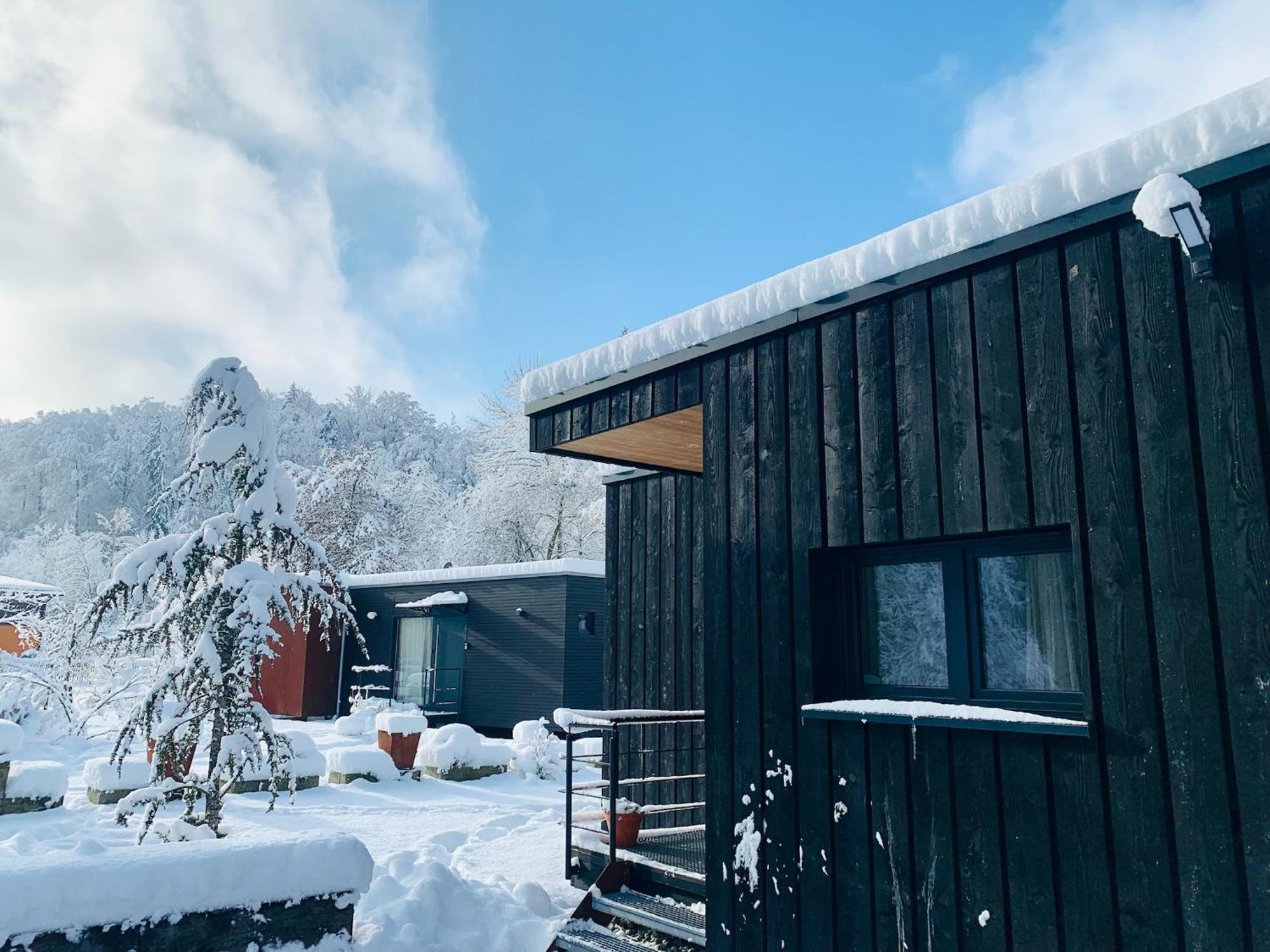 Bergatreute Hjem - Tiny Homes Direkt Am Wald Zwischen Allgaeu & Bodensee מראה חיצוני תמונה