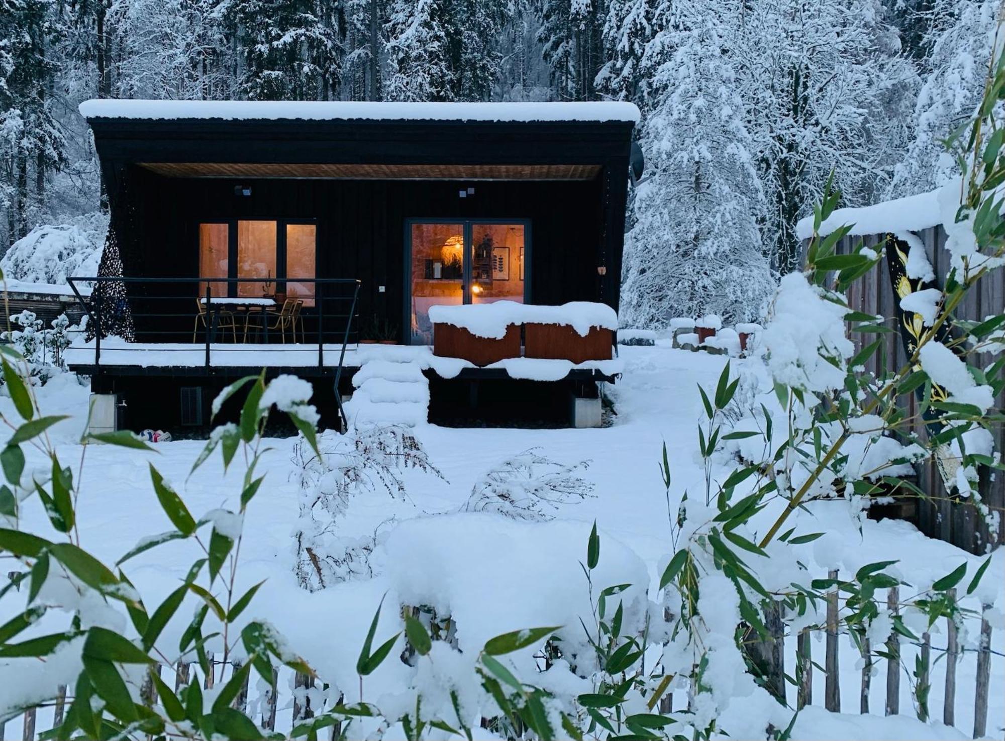 Bergatreute Hjem - Tiny Homes Direkt Am Wald Zwischen Allgaeu & Bodensee מראה חיצוני תמונה